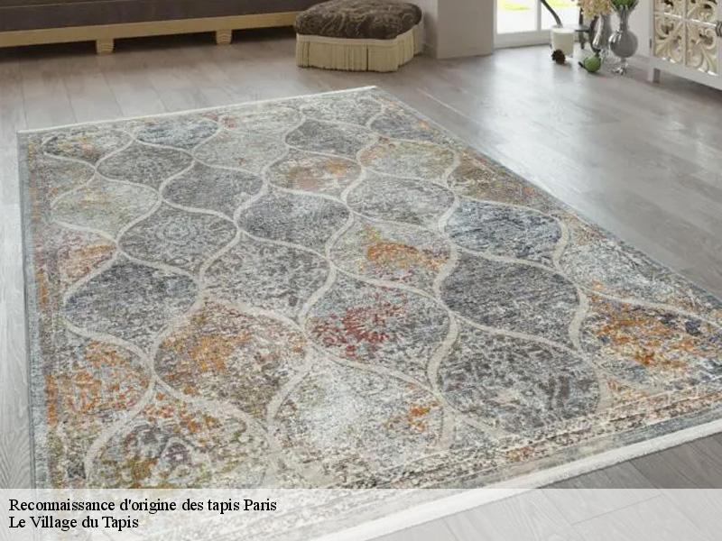 Reconnaissance d'origine des tapis  paris-75000 Le Village du Tapis